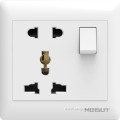 2 pin & multifunction socket with switch